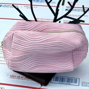 Y2K Pink & Gold Lancome Paris Makeup Bag